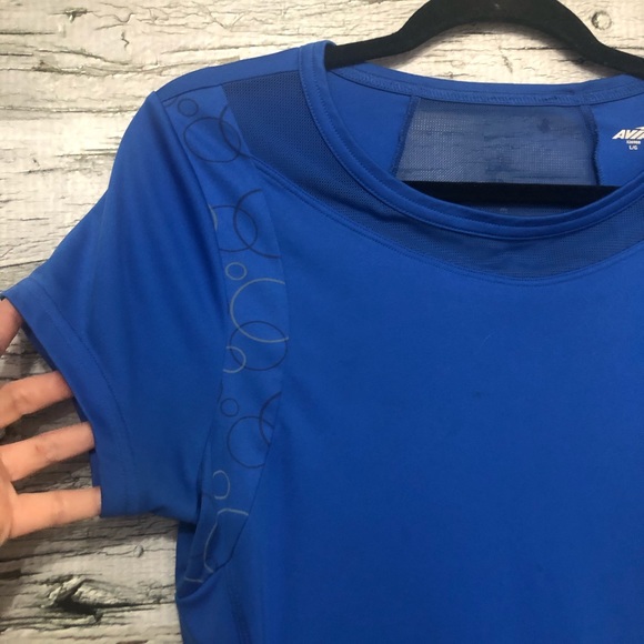 AVIA Athletic tee with sheer mesh collar & back - Picture 2 of 6
